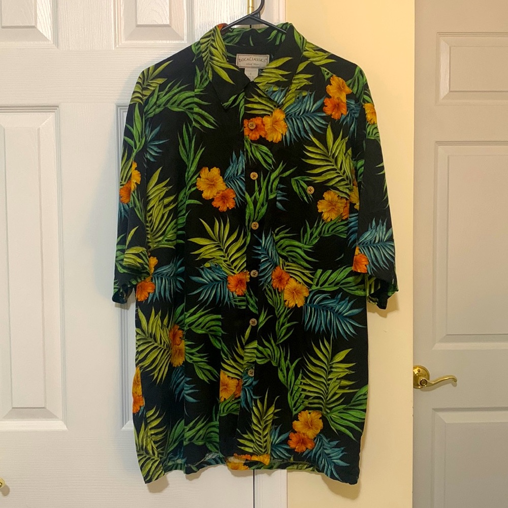 Boca Classics Hawaiian Button Down